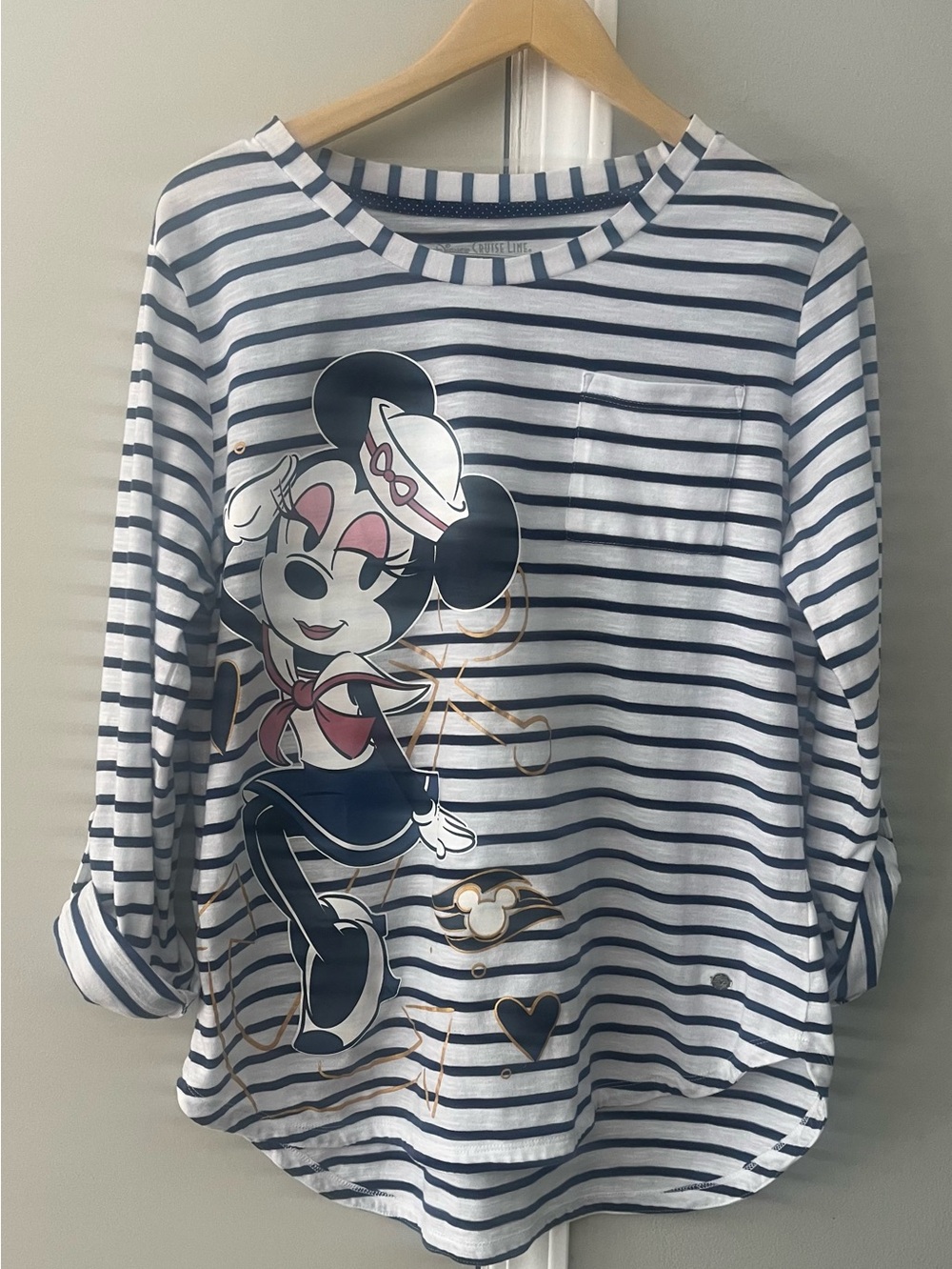 Disney Cruise Line
Minnie Mouse Sailor Striped
Pocket Graphic T-Shirt